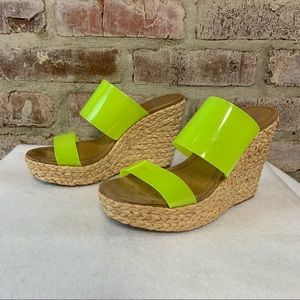 Gianni bini wedge sandals 7